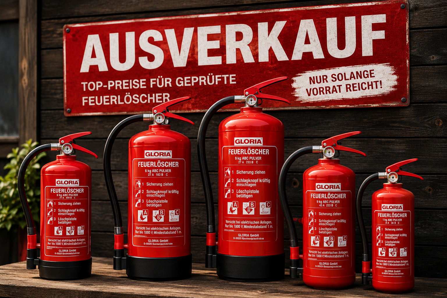 Feuerlöscher Ausverkauf